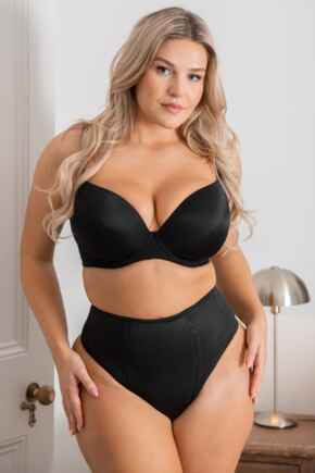 Hourglass Firm Control Thong - Black