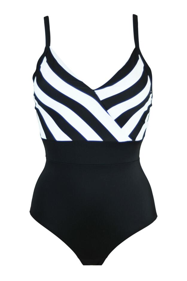 High Line V Neck Control Swimsuit