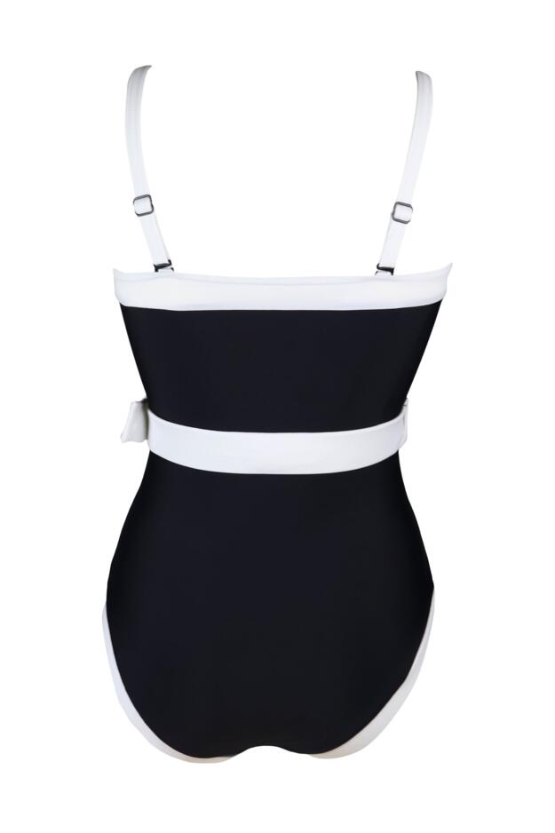 Removable Straps Belted Control Swimsuit