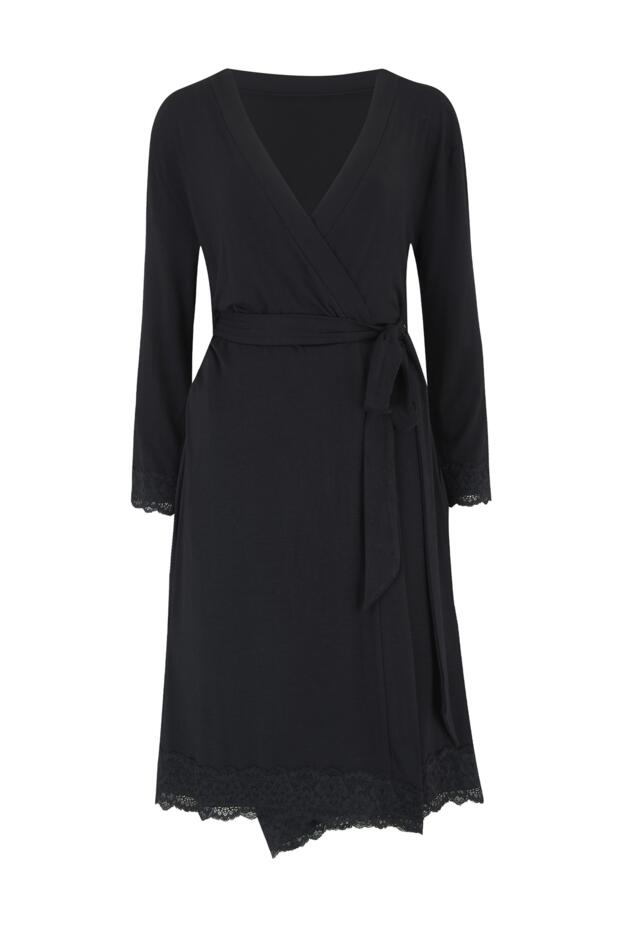 Sofa Loves Lace Jersey Wrap Gown