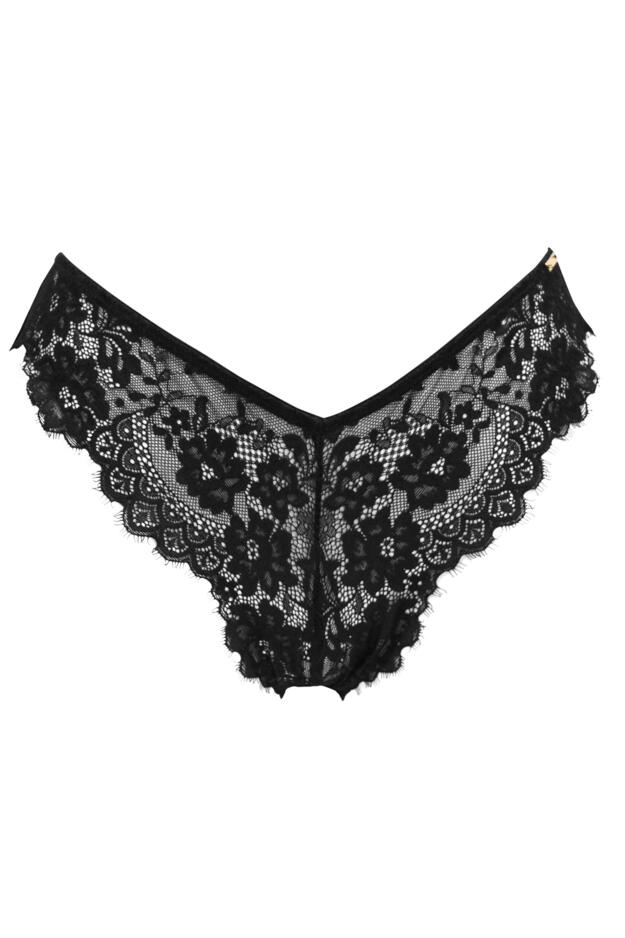 India Eyelash Lace V Brief 
