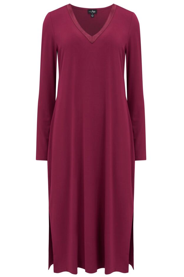 Modal Jersey Long Sleeve V Neck Hidden Support Nightdress 