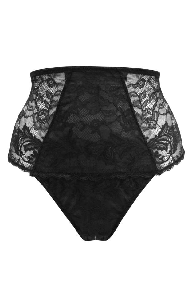 For Your Eyes Only High Waist Crotchless Thong 