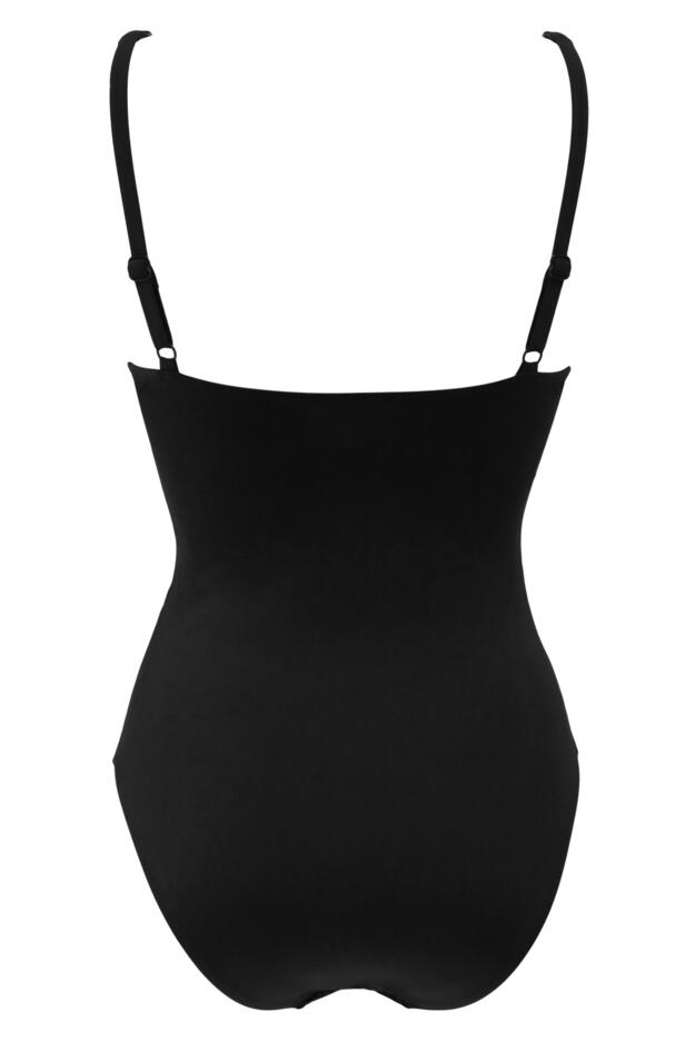 Frill Lace Up Control Swimsuit