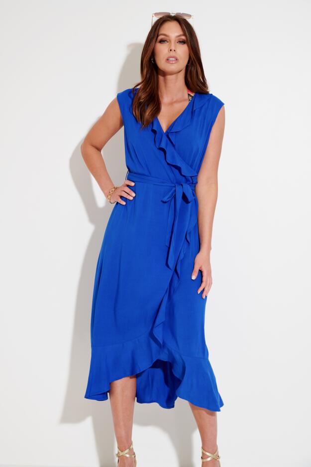 Midaxi Wrap Beach Dress