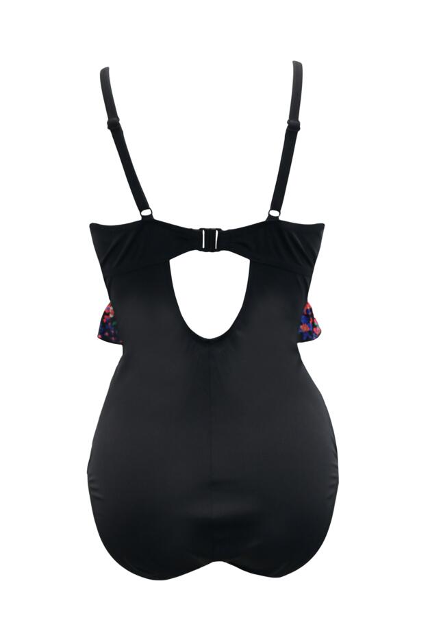 Frill Ditsy Control Swimsuit