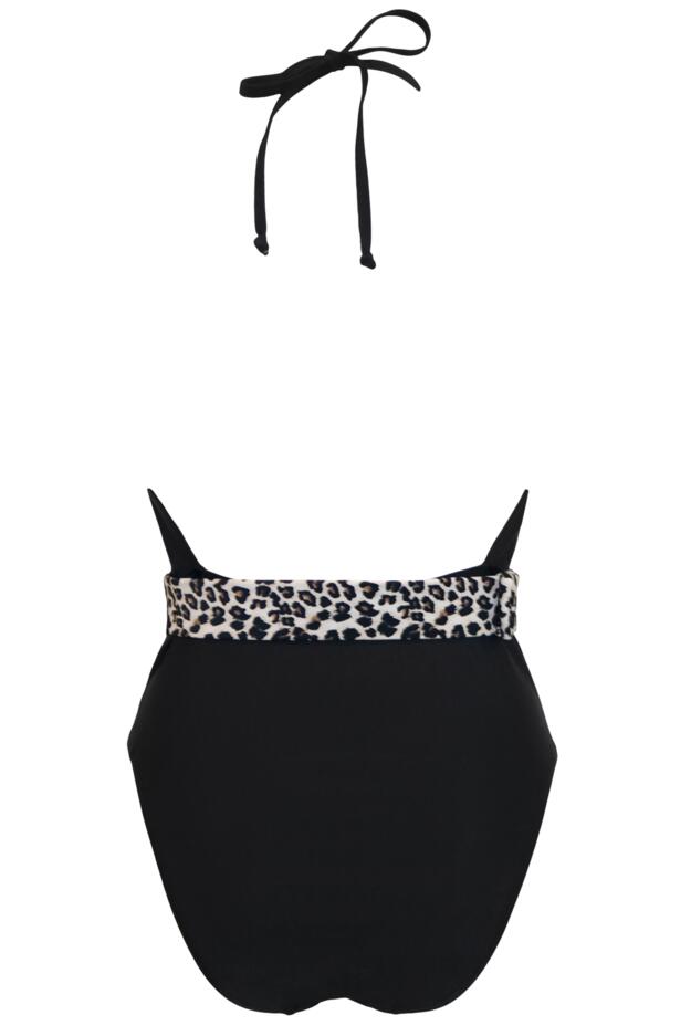 Wild Halter Belted Plunge Control Swimsuit