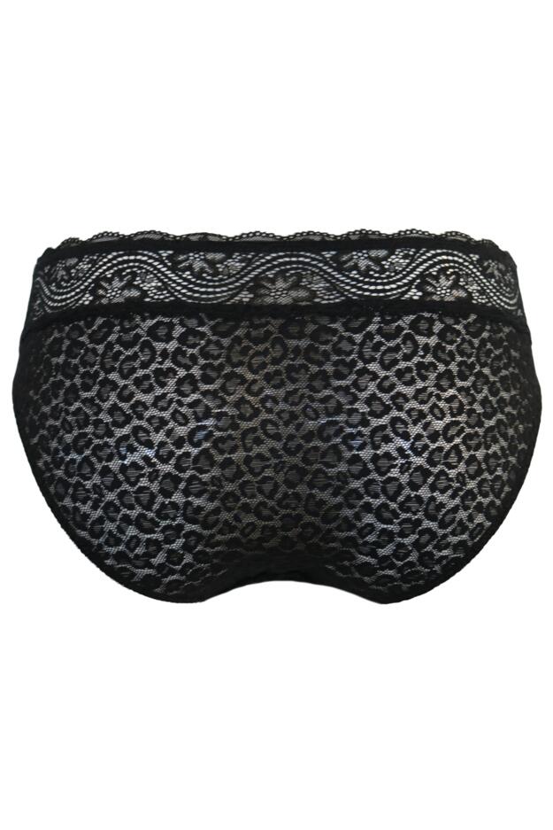 Leopard Lace Midi Brief 