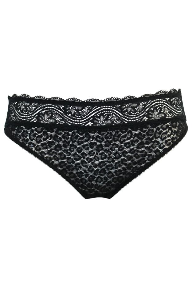 Leopard Lace Midi Brief 