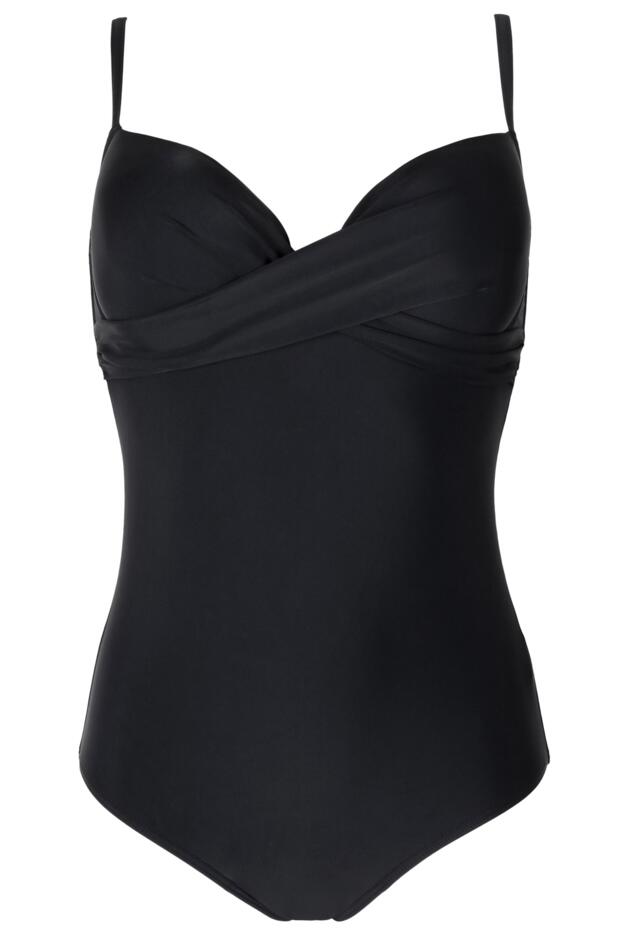 Lightly Padded Underwired Twist Front Control Swim