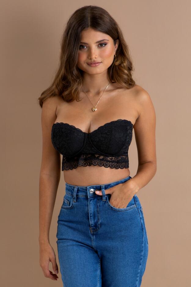 Rebel Lightly Padded Multiway Strapless Longline Bra