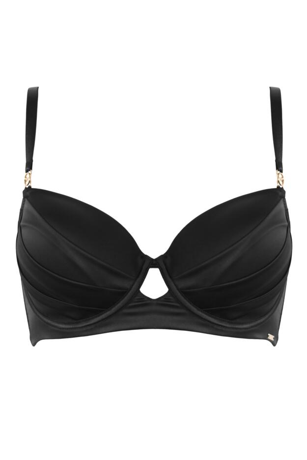 India Satin Lightly Padded Longline Bra