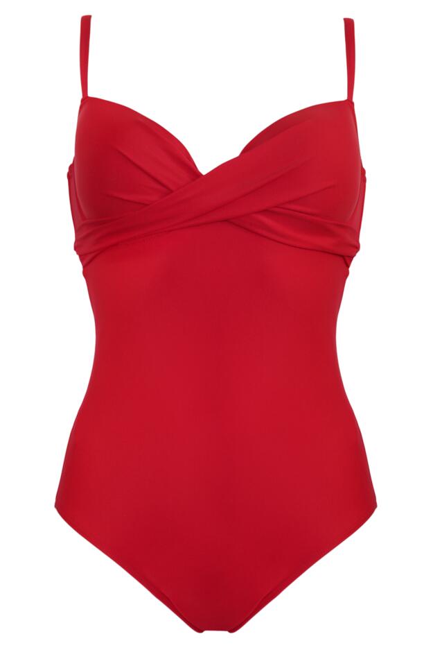 Lightly Padded Underwired Twist Front Tummy Contro