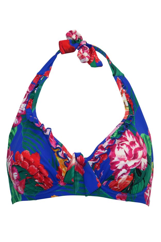 Antigua Frill Halter Underwired Top