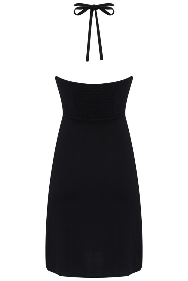 Strappy Halter Neck Jersey Mini Dress