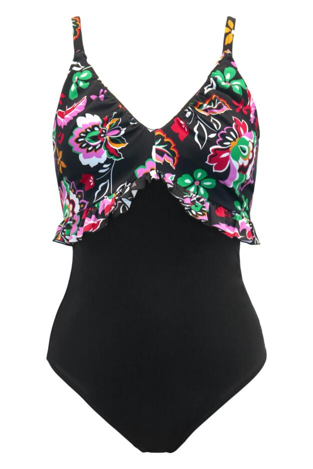 Hot Spots Frill Control Swimsuit
