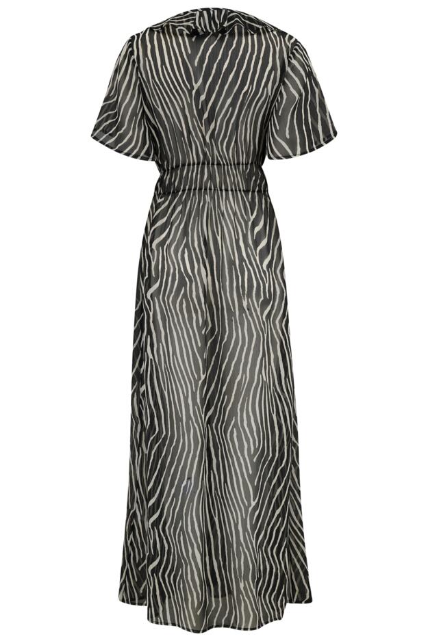 Frill Detail Double Tie Chiffon Kimono