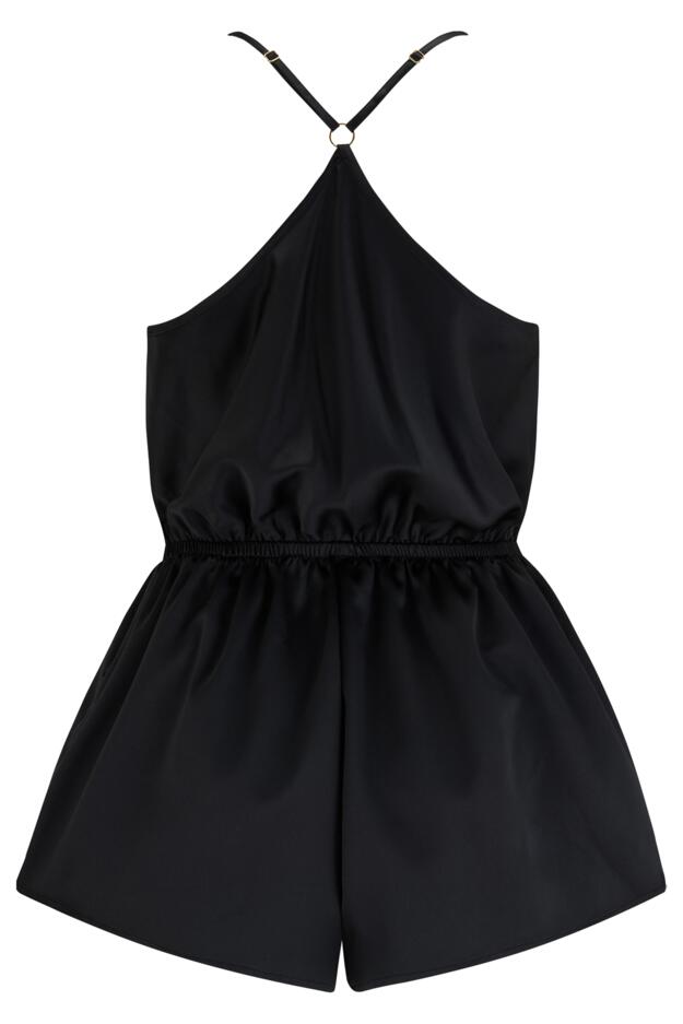 Dusk Satin Frill Playsuit
