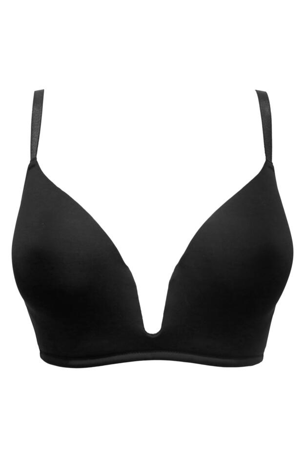 Definitions U Wire Lightly Padded Plunge Low Back Push Up Multiway Bra