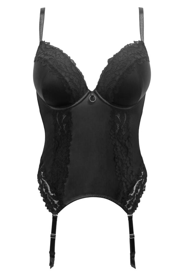 Lavish Padded Push-Up Plunge Underwired Basque