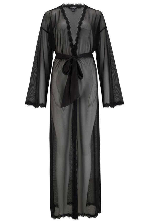 Boudoir Mesh and Lace Maxi Gown