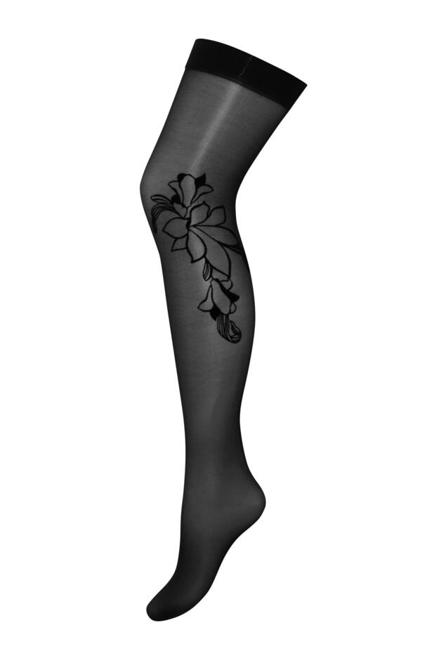 Icon Floral Flock 15 Denier Stocking