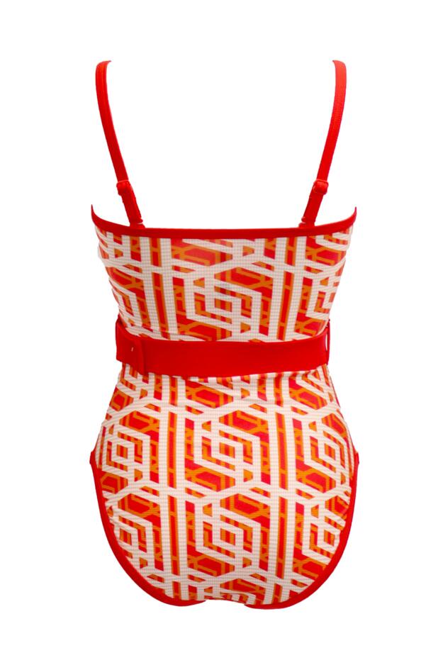 Casablanca Removable Straps Belted Control Swimsui