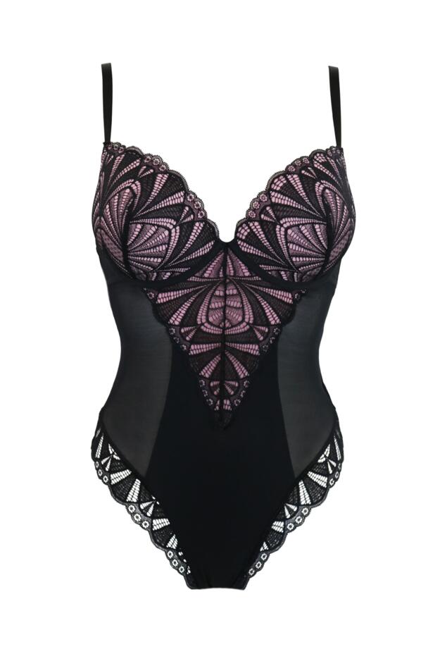 New Romance Padded Push-Up Plunge Bodysuit