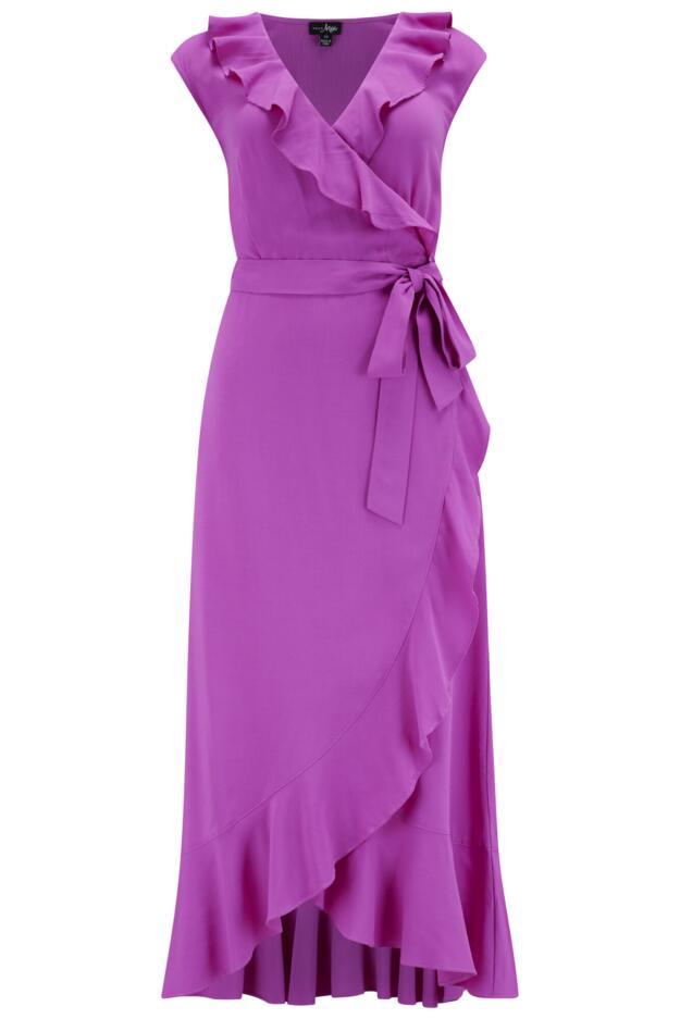LENZING™ ECOVERO™ Viscose Midaxi Wrap Beach Dress