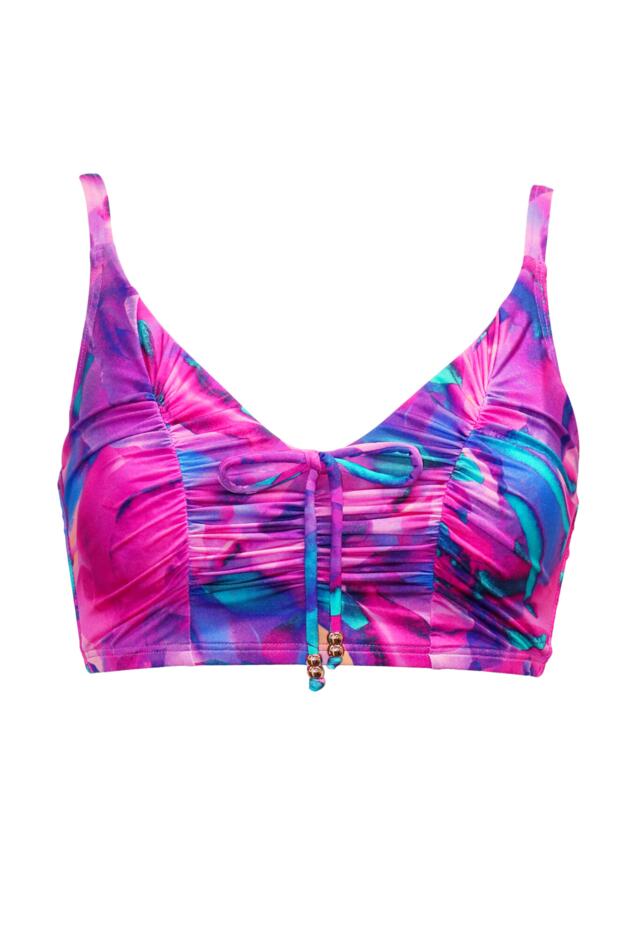 Cabana Underwired Longline Ruched Bikini Top 