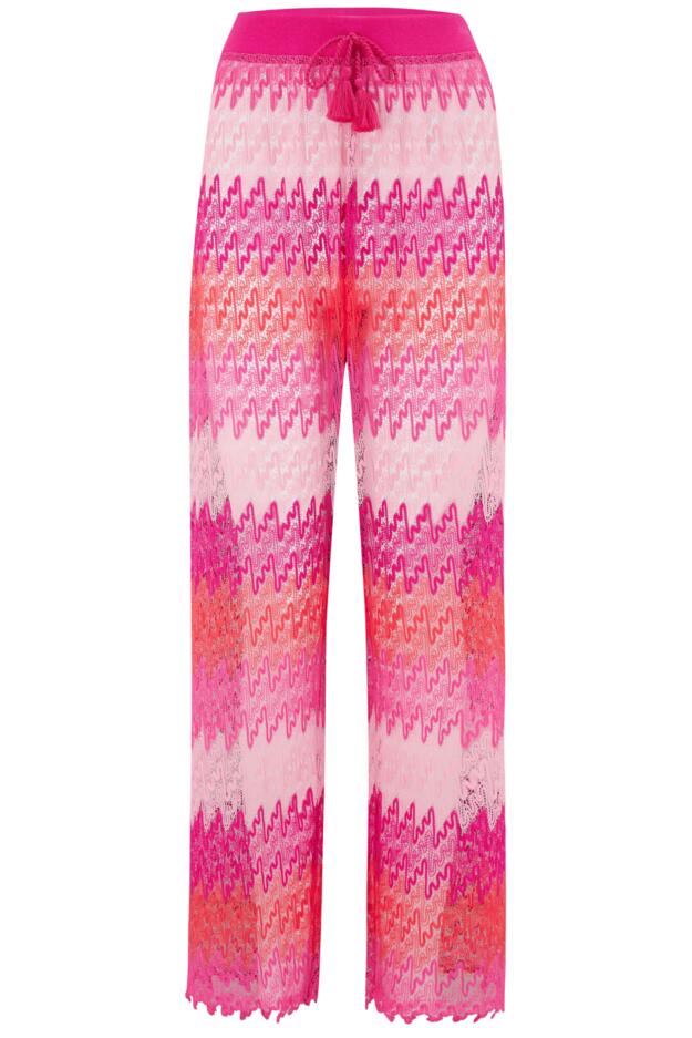 Colour Block Crochet Co-Ord Beach Trouser