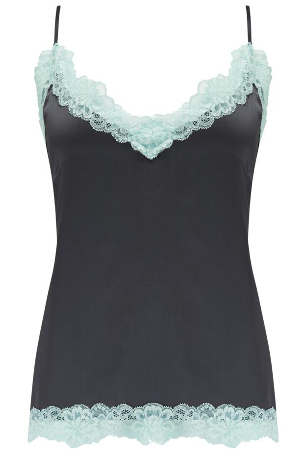 Dusk Satin and Lace Cami and Trouser Pyjama Set
