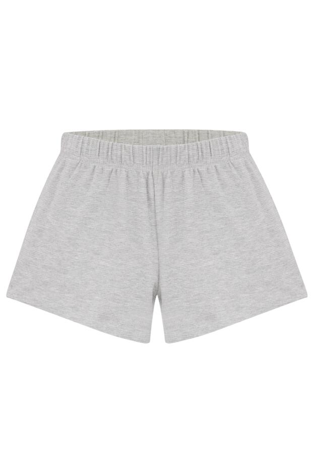 Waffle Pocket Detail Top and Short Loungewear Set