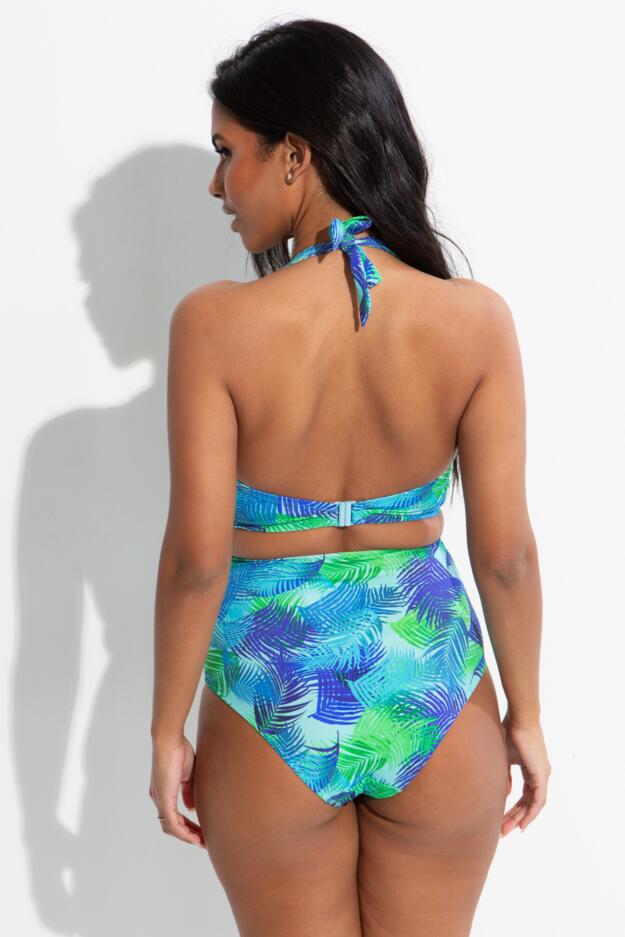 Aruba Non-Wired Longline Halter Bikini Top 