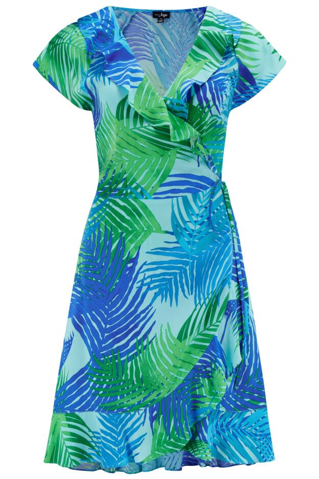 LENZING™ ECOVERO™ Viscose Frill Wrap Beach Dress 