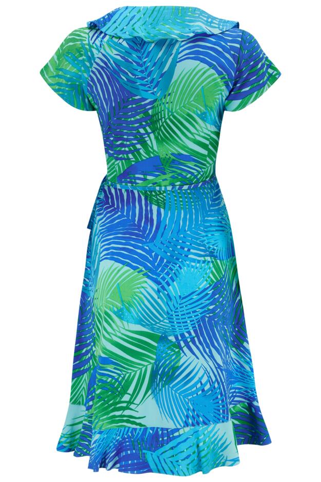 LENZING™ ECOVERO™ Viscose Frill Wrap Beach Dress 