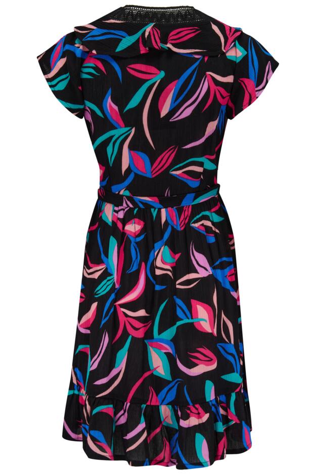 LENZING™ ECOVERO™ Viscose Crinkle Frill Wrap Beach Dress