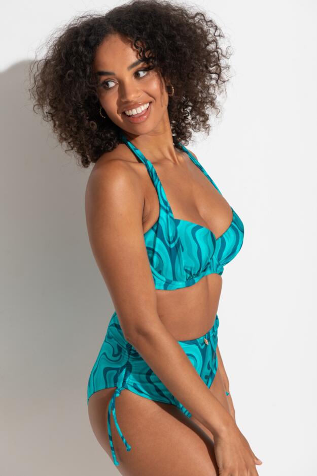 Seychelles Lightly Padded Halter Underwired Bikini Top