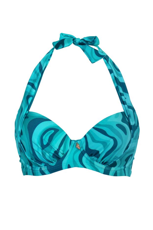 Seychelles Lightly Padded Halter Underwired Bikini Top
