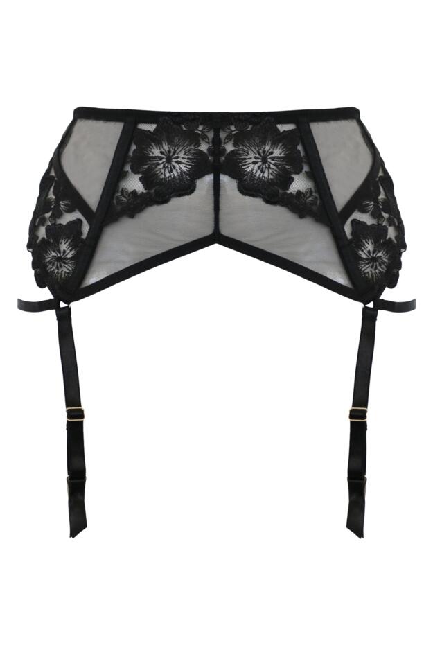 India Bold Floral Embroidery Deep Suspender