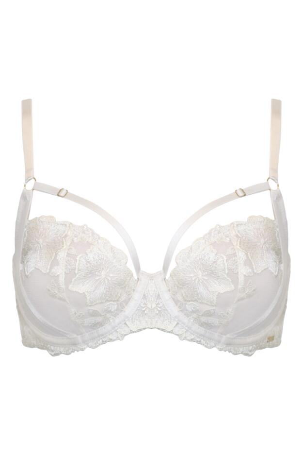 India Bold Floral Embroidery Non-Padded Bra