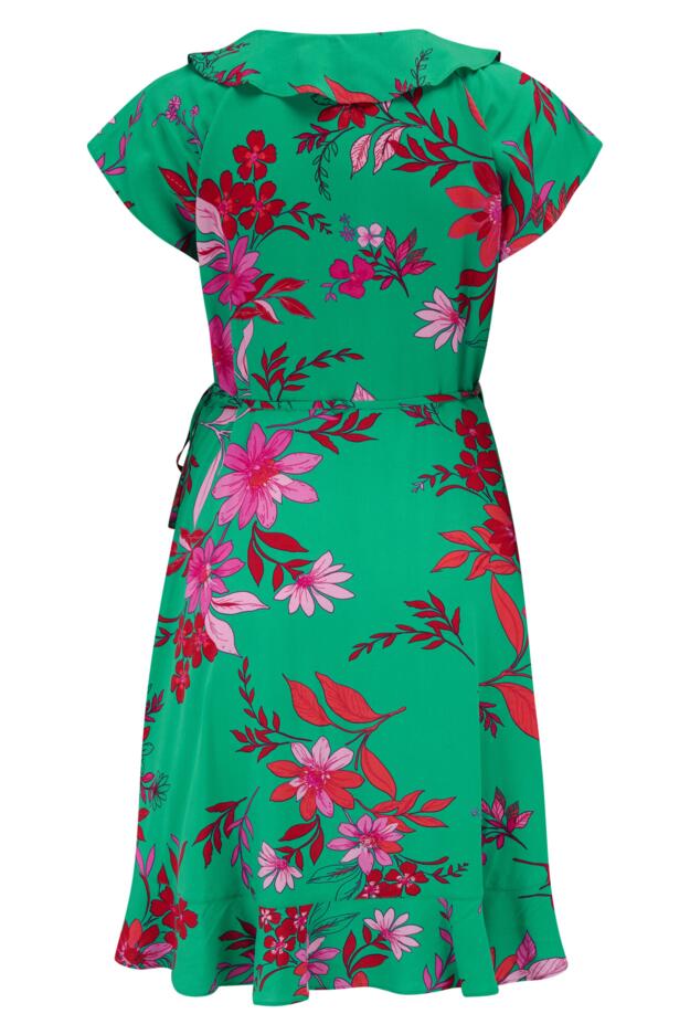 LENZING™ ECOVERO™ Viscose Frill Wrap Beach Dress 