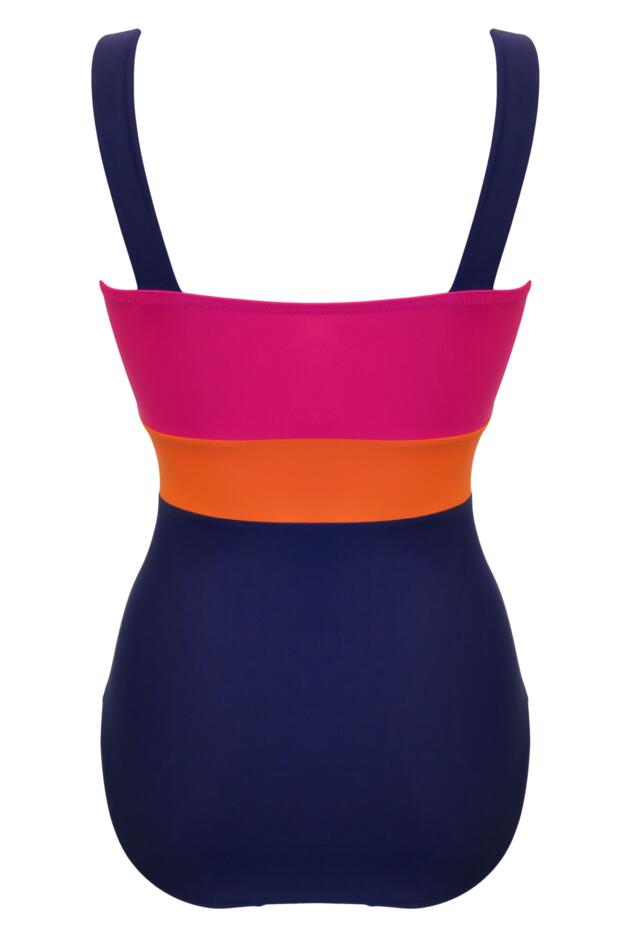 Colour Block Tummy Control Swimsuit
