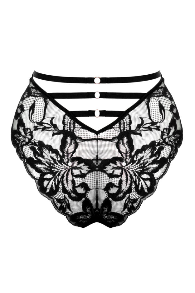 Onyx High-Waist High Leg Brazilian