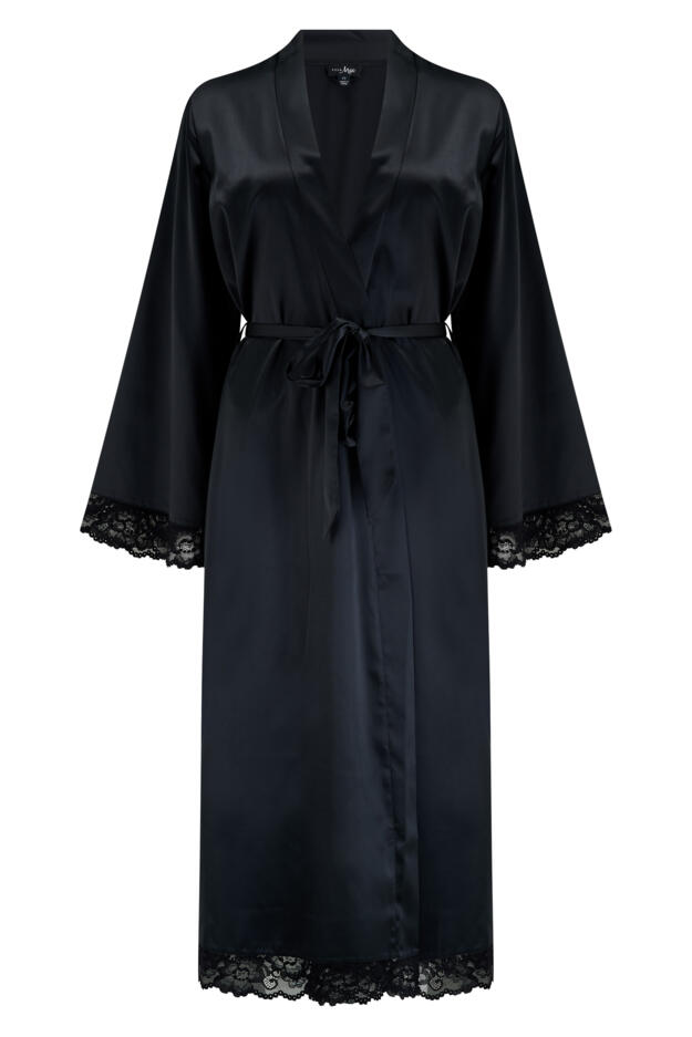 Dusk Satin Kimono Sleeve Midi Gown