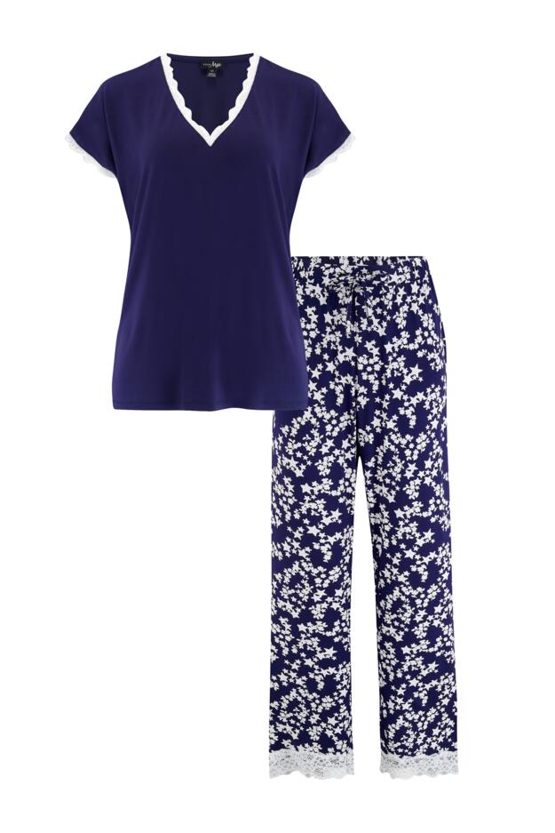 Sofa Loves Lace T-Shirt and Trouser Pyjama Set