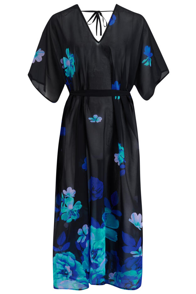 Recycled Luxe Maxi Chiffon Kimono